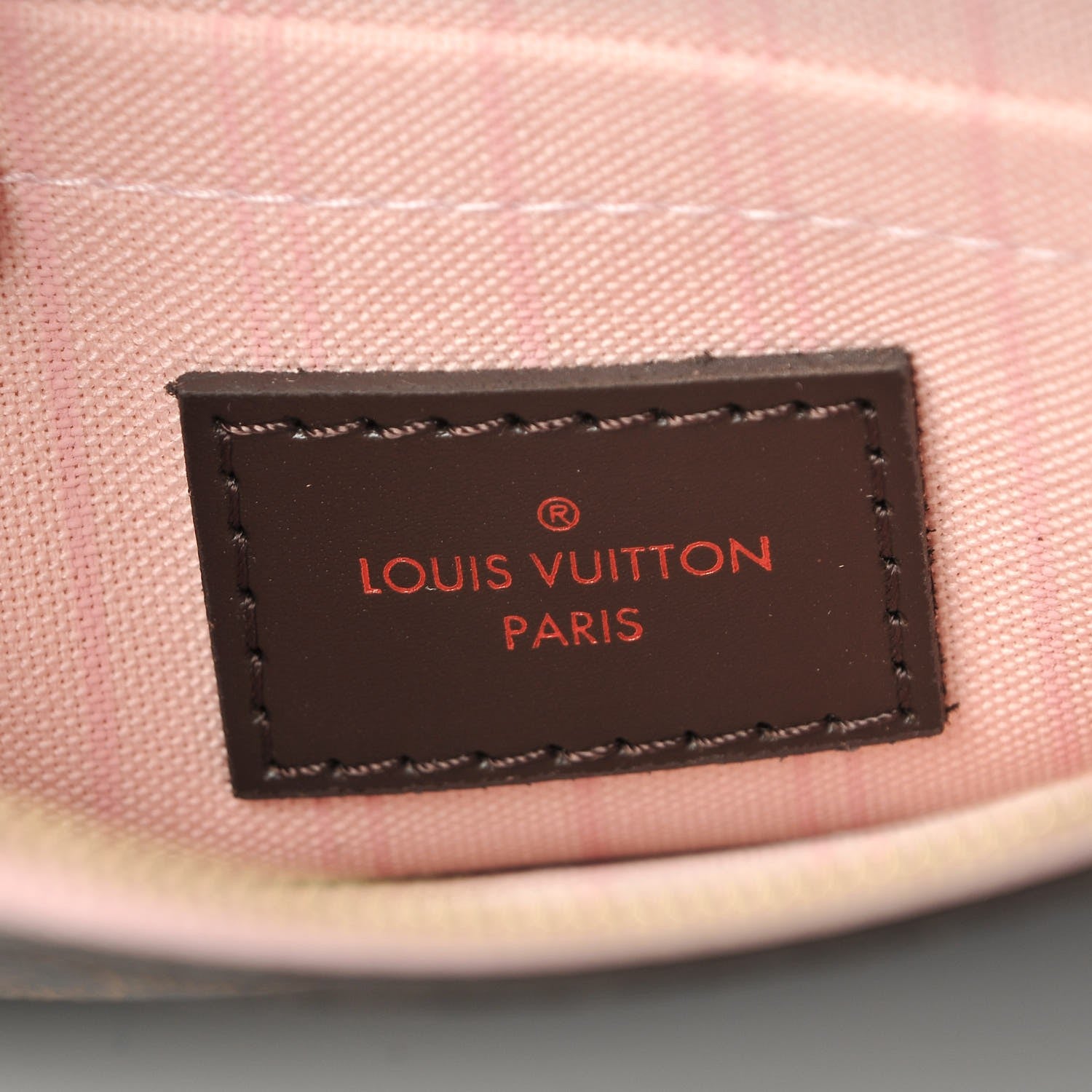 Louis Vuitton Damier Ebene Neverfull MM GM Pochette Rose Ballerine 6 of 9