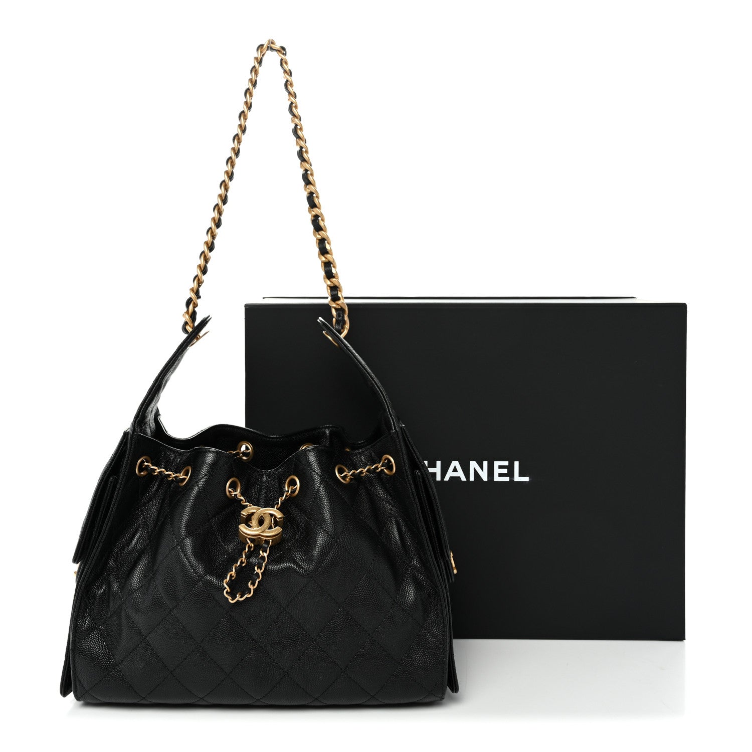 Chanel Caviar Quilted Small Chanel 25 Handbag Black 11 of 11