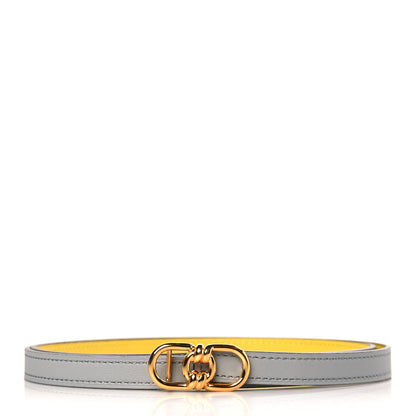Hermes Swift Epsom 13mm Plaisance Belt 75 30 Bleu Glacier Jaune De Naples 1 of 4