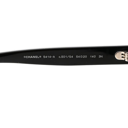 Chanel Acetate CC Butterfly Sunglasses 5414-A Black 5 of 9