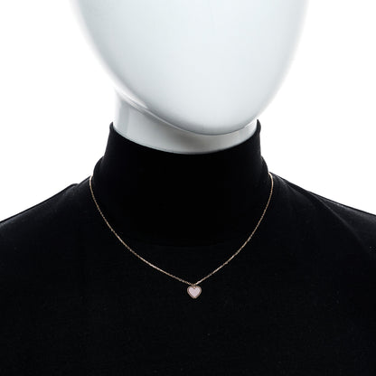Van Cleef & Arpels 18k Rose Gold Carnelian Sweet Alhambra Heart Pendant Necklace 2 of 5
