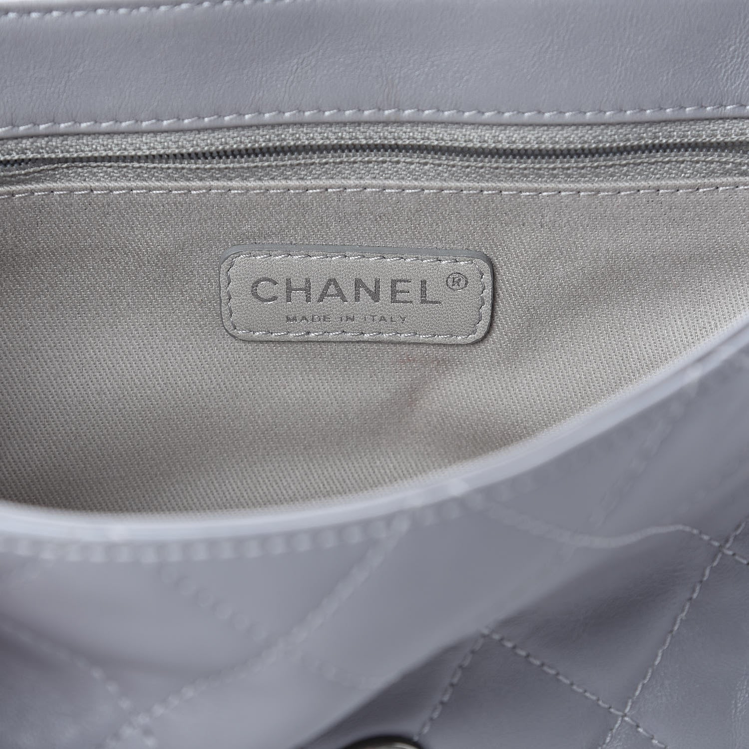 Chanel Calfskin Country Chic Flap Grey 6 of 10