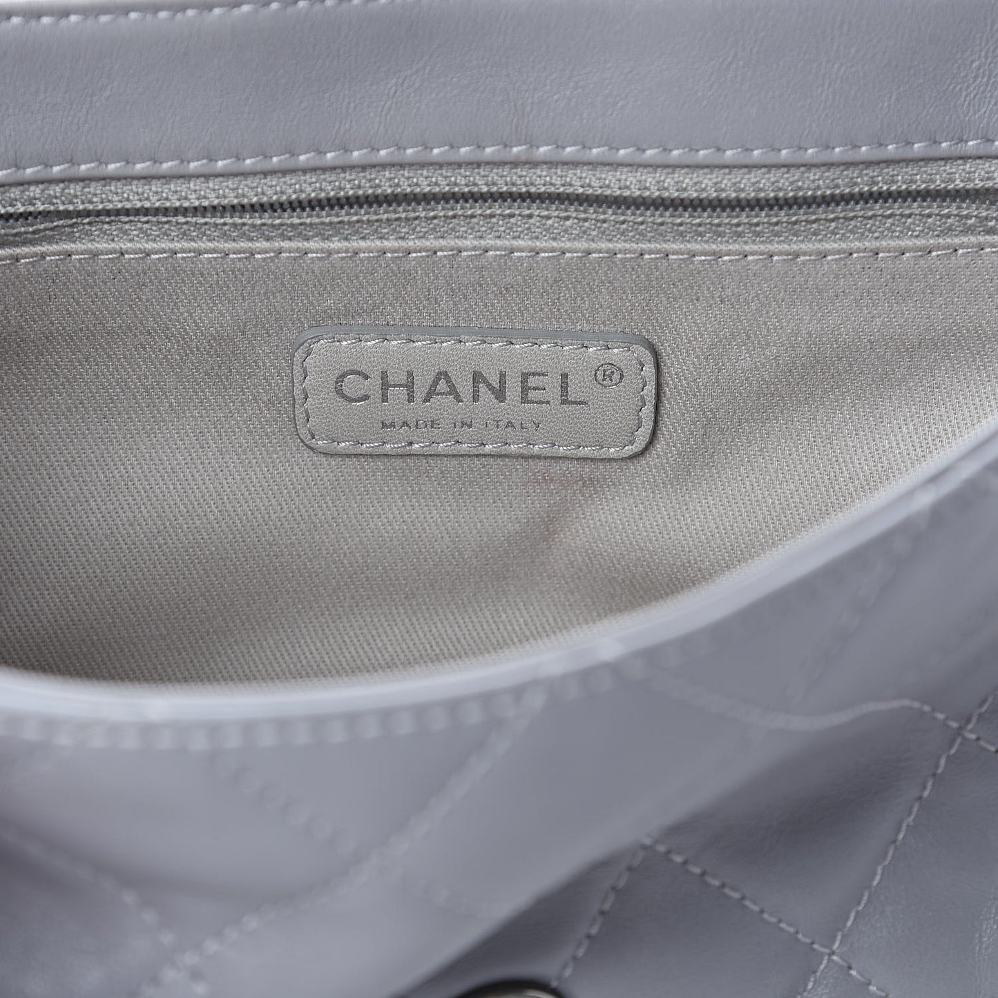 Calfskin Country Chic Flap Grey