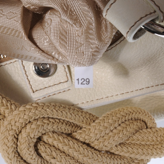 Vitello Daino Rope Knot Shoulder Bag