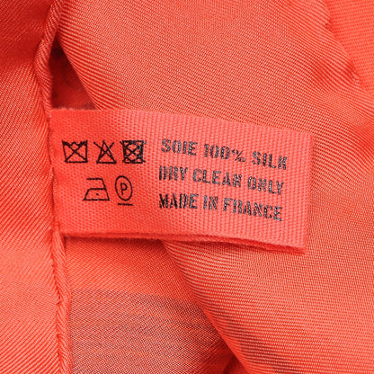 Hermes Silk Dip Dye La Danse Du Cheval Marwari Scarf 90 Grenadine Corail Rouge 5 of 5