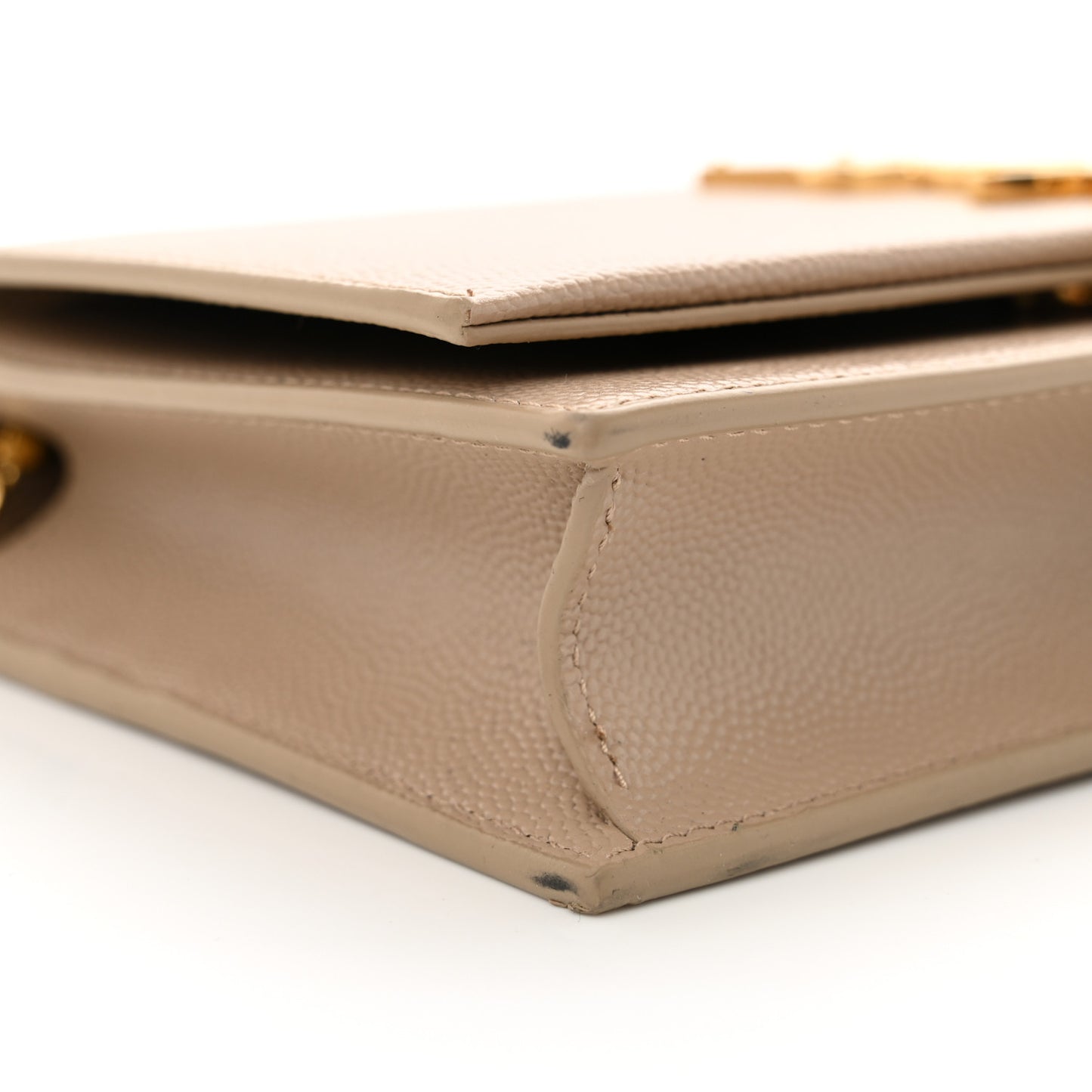 Grain De Poudre Classic Monogram Kate Tassel Chain Wallet Dark Beige