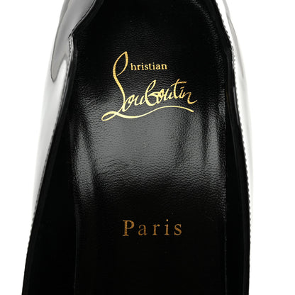 Christian Louboutin Patent LipChick 100 Pumps 38 Black 7 of 8