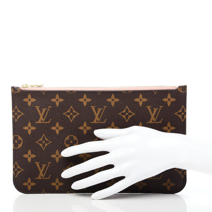Louis Vuitton Monogram Neverfull MM GM Pochette Rose Ballerine 2 of 10