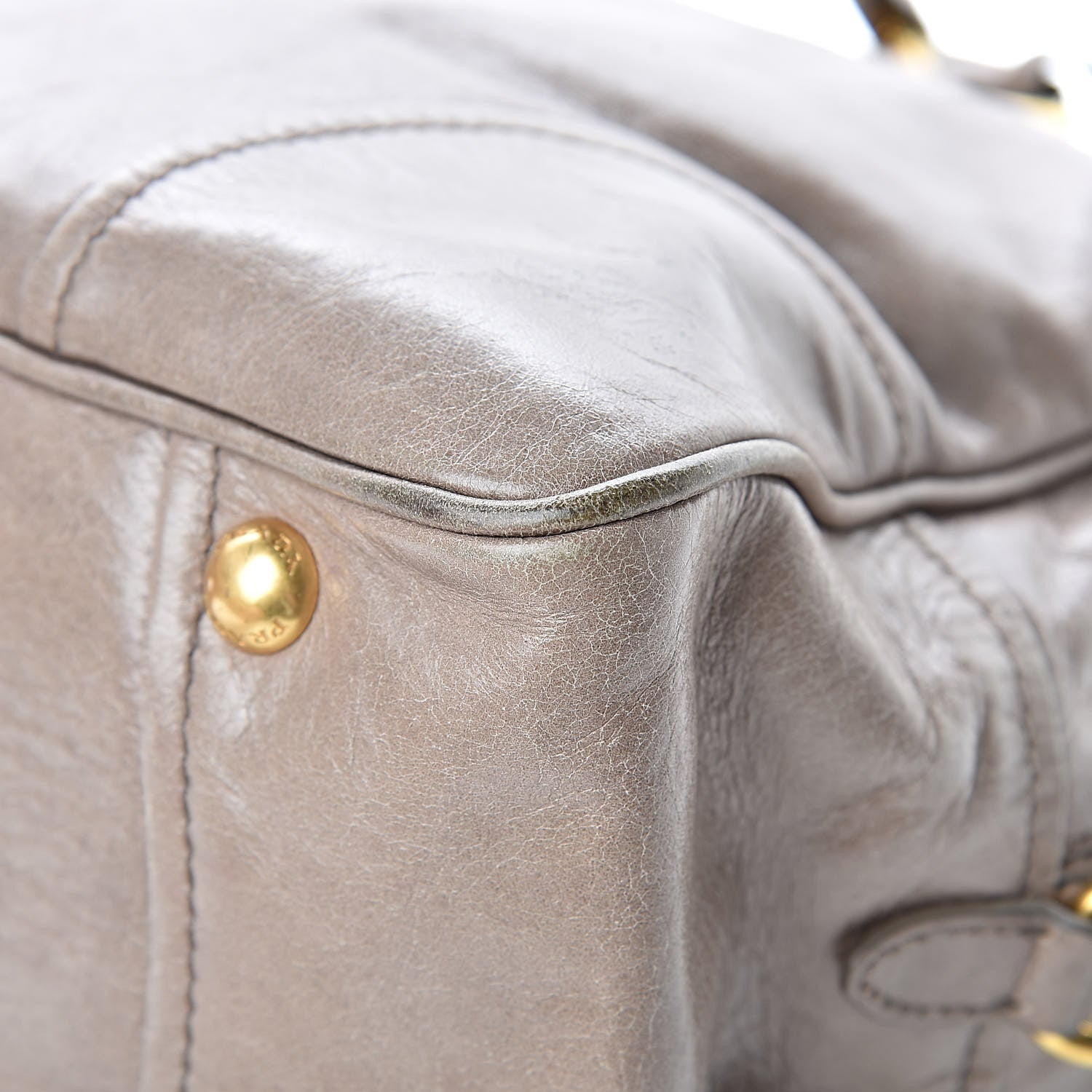 Prada Vitello Shine Bauletto Argilla 11 of 13