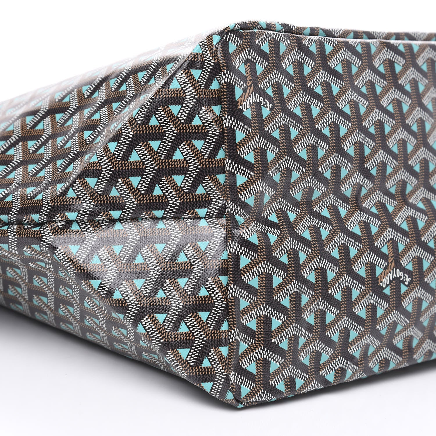 Goyard Goyardine Saint Louis Claire Voie GM Black Blue 6 of 8