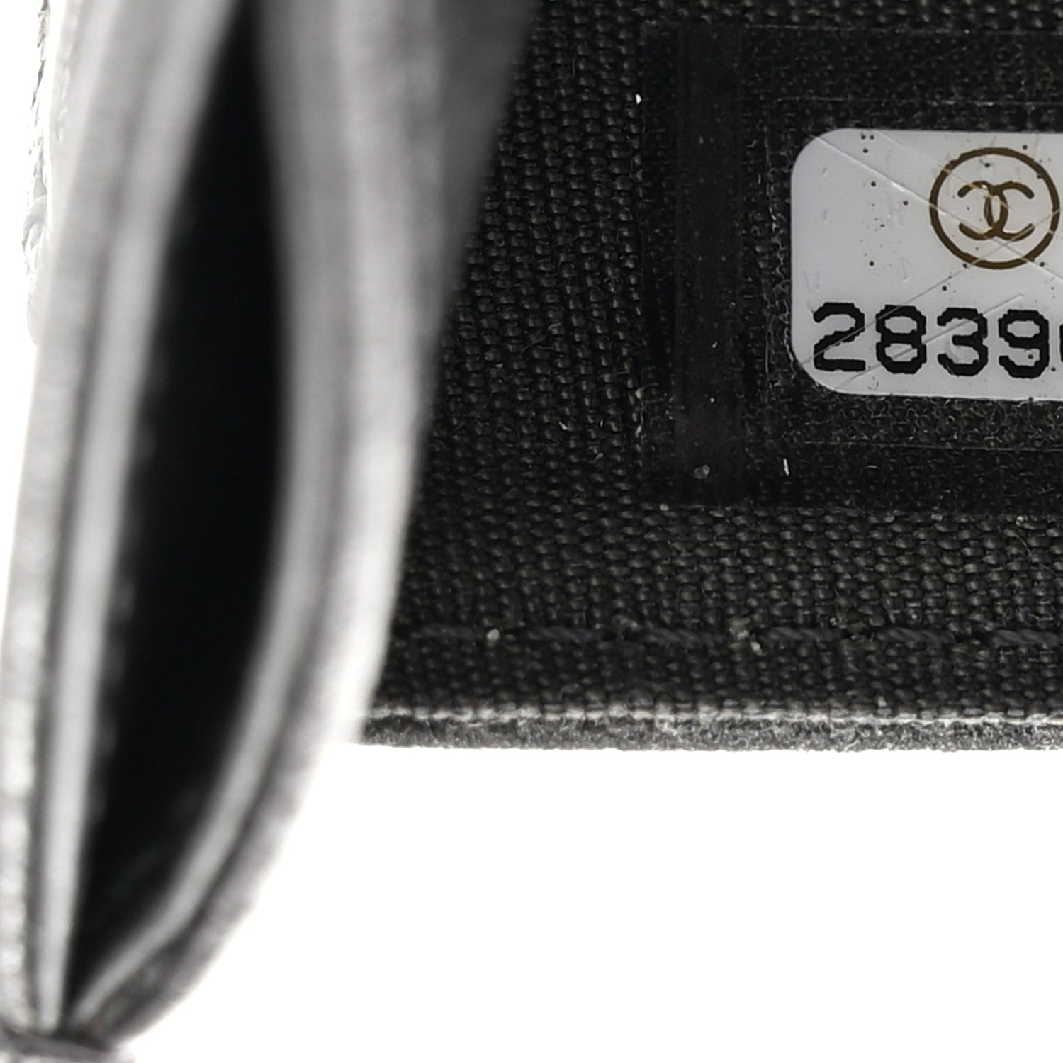 Chanel Goatskin Camellia Embossed Card Holder Grey 8 of 8