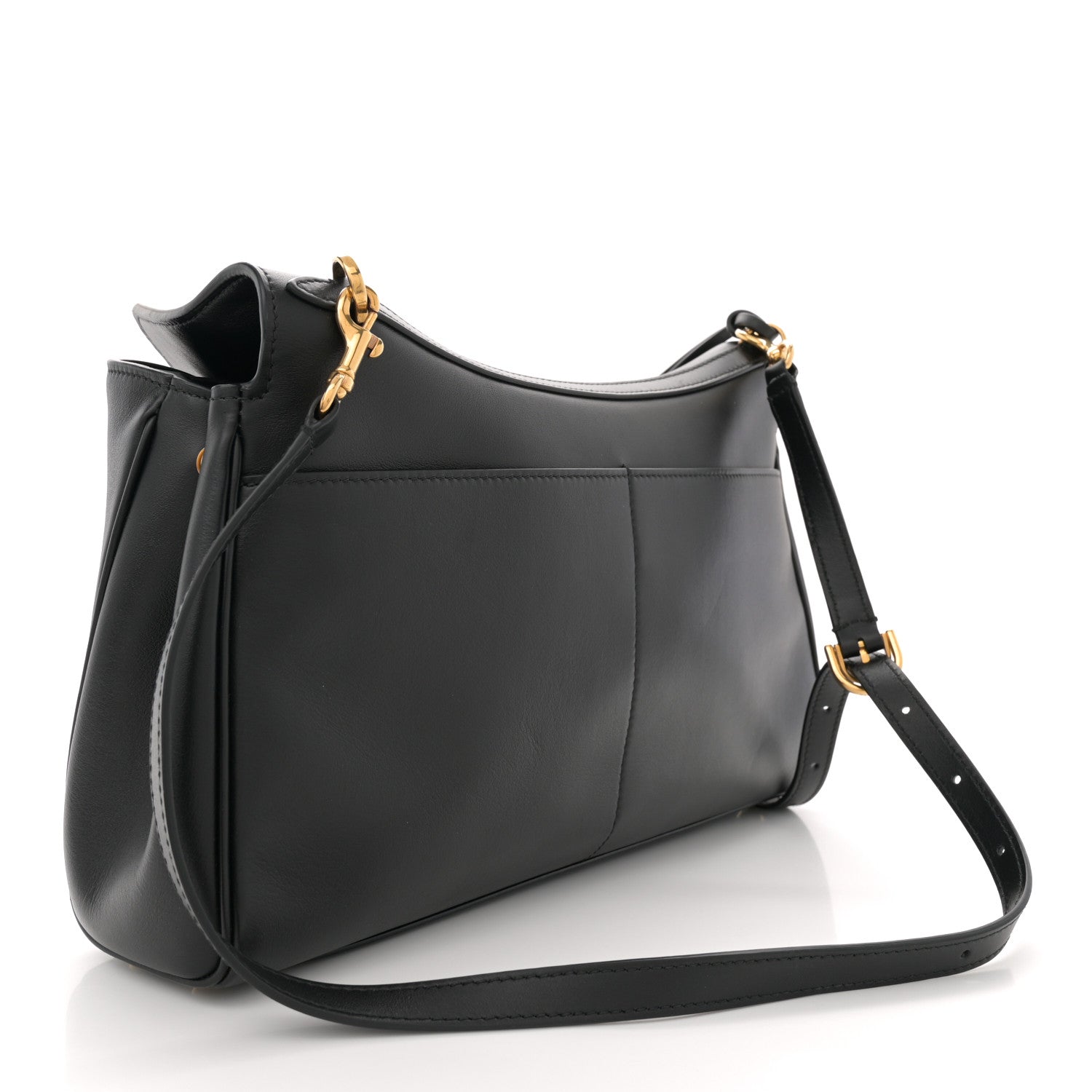 Balenciaga Natural Smooth Calfskin Rodeo Shoulder Bag Black 3 of 12