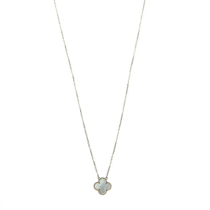 Van Cleef & Arpels 18K Yellow Gold Mother of Pearl Vintage Alhambra Pendant Necklace 1 of 8