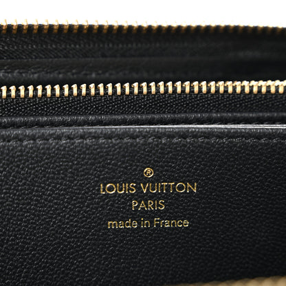 Louis Vuitton Lambskin Embossed Monogram Coussin Zippy Wallet Black 6 of 7
