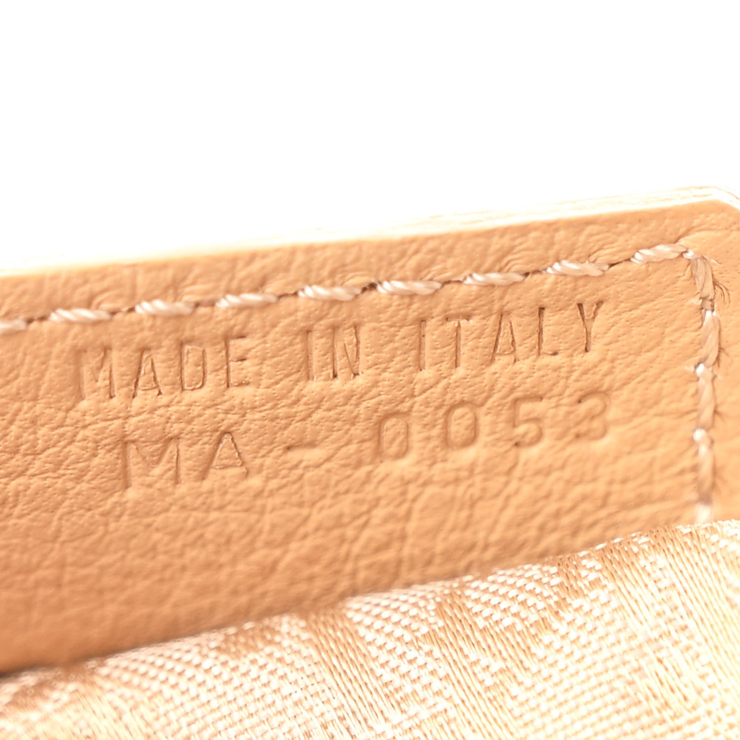 Christian Dior Grained Calfskin Saddle Messenger Bag Beige 7 of 13