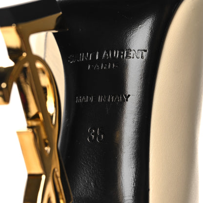 Saint Laurent Soft Calfskin Opyum 110 Ankle Boots 35 Real Beige 7 of 10