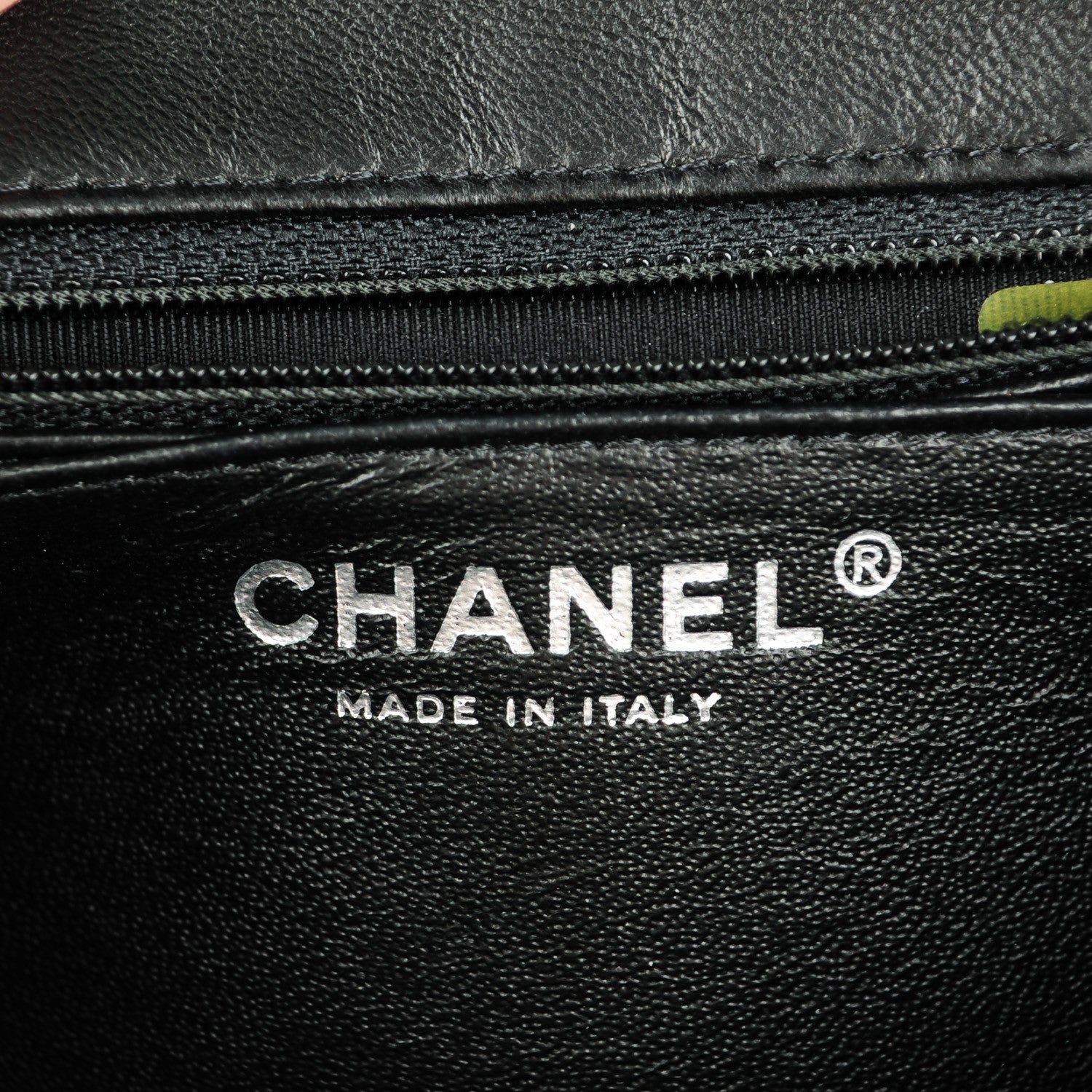 Chanel Lambskin Quilted Mini Square Flap Black 7 of 9
