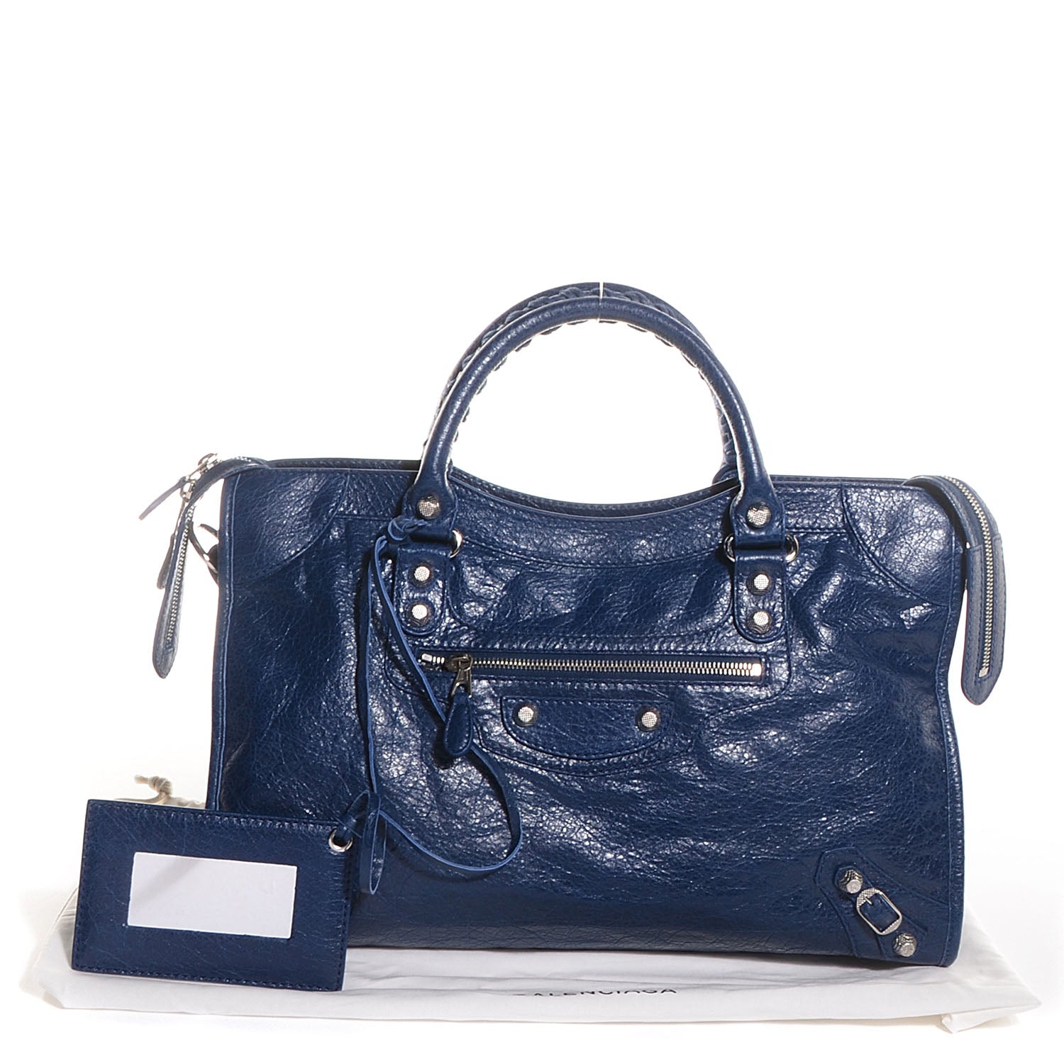Balenciaga Agneau Giant 12 Silver Hardware City Bleu Mineral Light Bleu Mineral 5 of 14