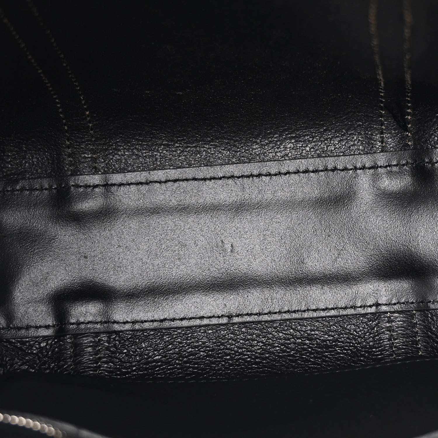 Balenciaga Metallic Goatskin Logo XXS Everyday Tote Argent Black 5 of 12
