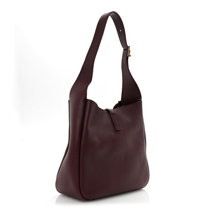 Saint Laurent Smooth Calfskin Small Le 5 A 7 Soft Hobo Rouge Legion 3 of 9