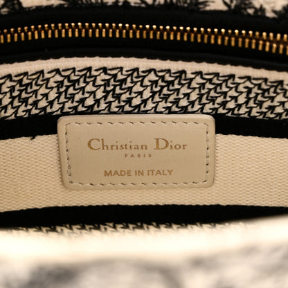 Christian Dior Canvas Embroidered Toile De Jouy Soleil Medium Lady D-Lite Latte 6 of 9