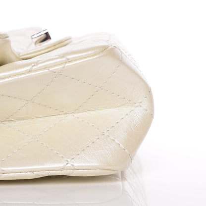 Chanel Metallic Aged Calfskin Quilted 2.55 Reissue 226 Flap White 10 of 13