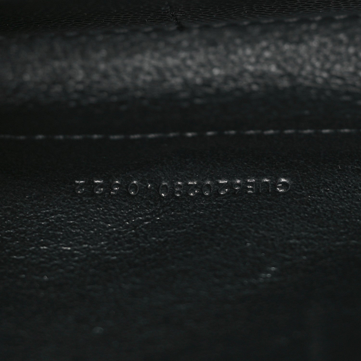 Saint Laurent Grain De Poudre Mixed Matelasse Triquilt Monogram Chain Wallet Black 7 of 9