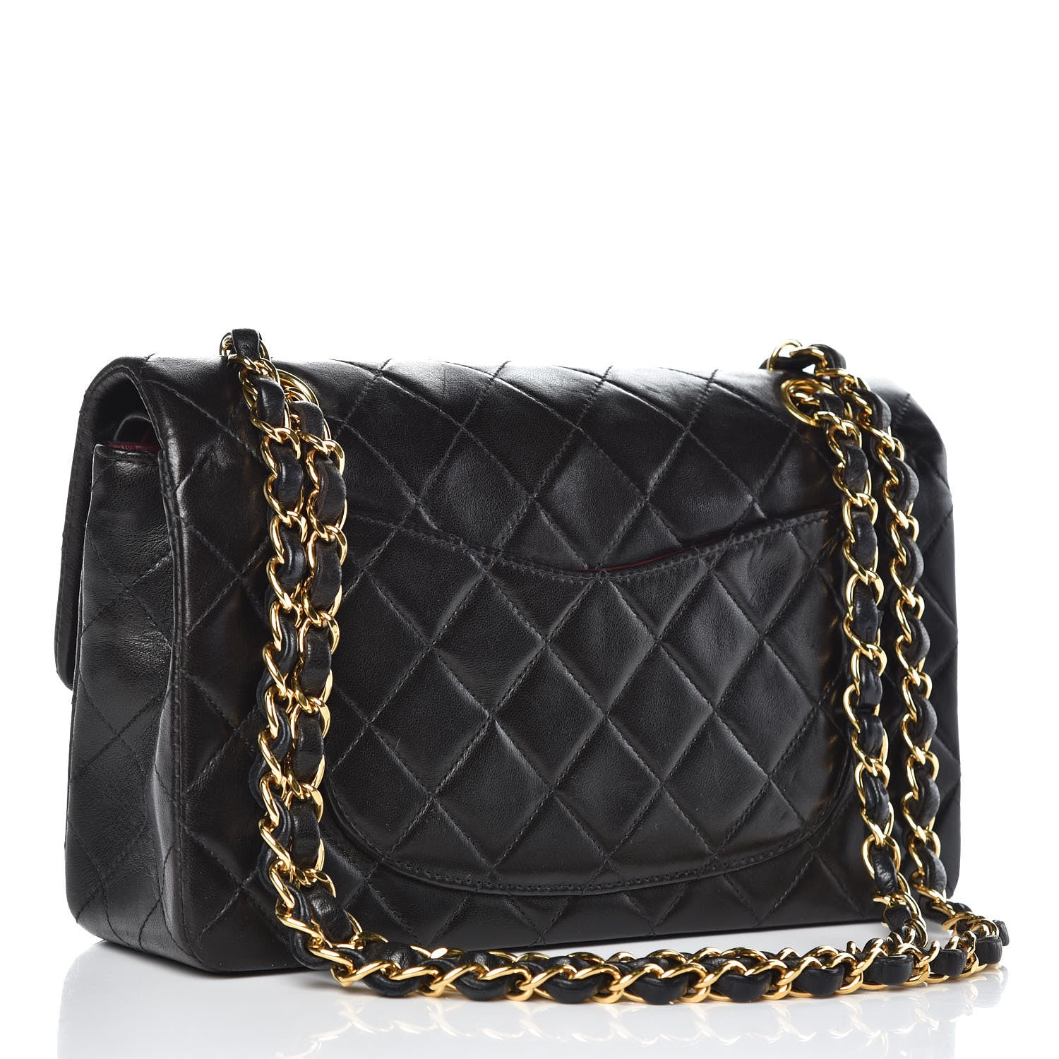 Chanel Lambskin Quilted Small Double Flap Black 3 of 13