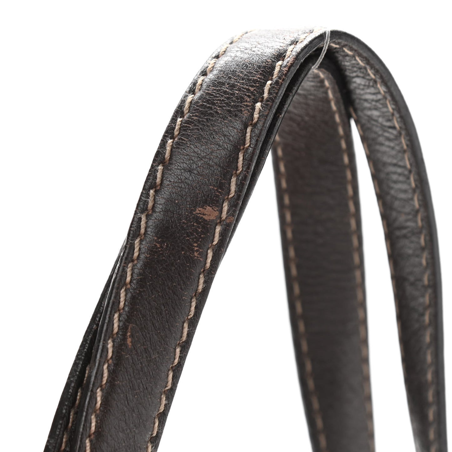 Monogram Medium New Ladies Web Tote Dark Brown