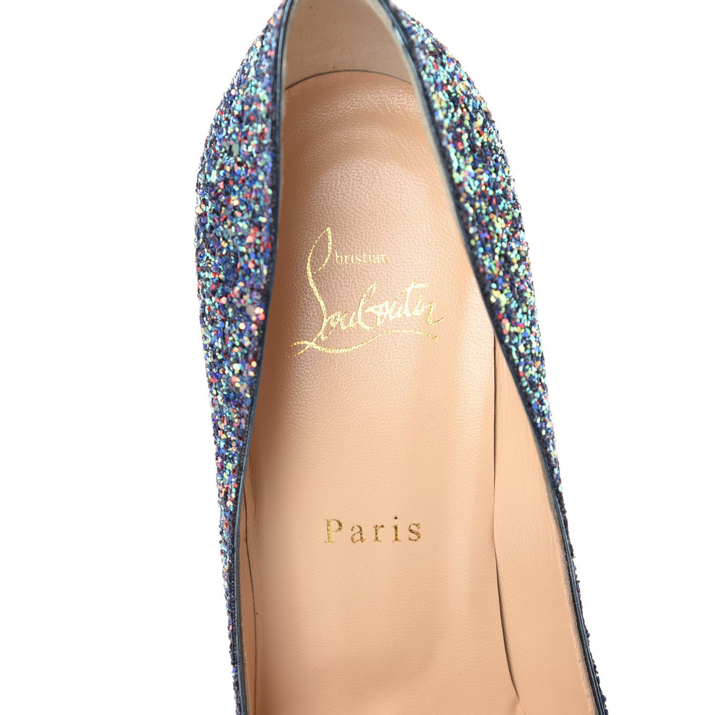 Glitter Pigalle Follies 100 Pumps 40.5 China Blue