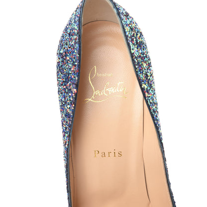 Christian Louboutin Glitter Pigalle Follies 100 Pumps 40.5 China Blue 5 of 8