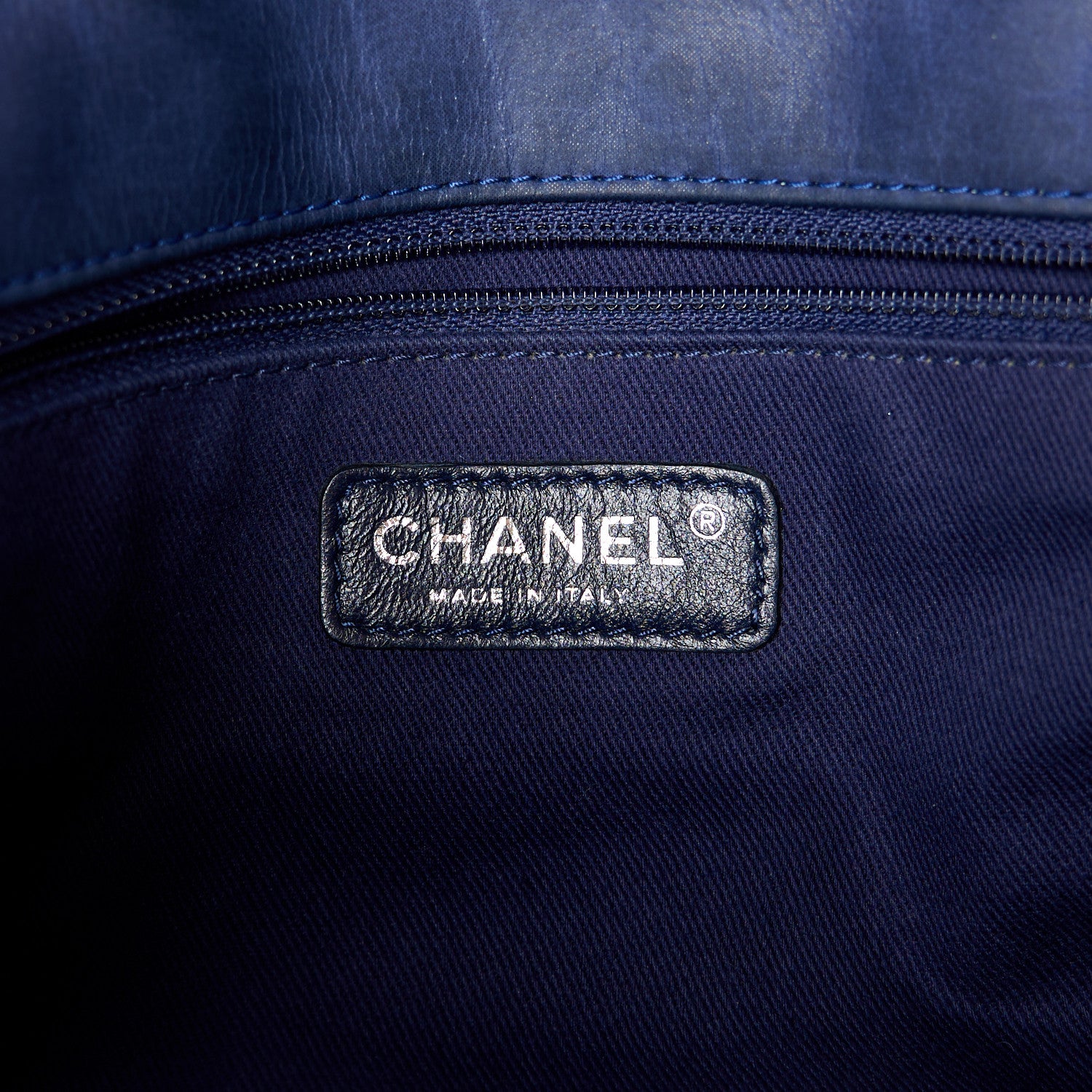 Chanel Iridescent Calfskin Quilted Large New Bubble Flap Navy 6 of 12