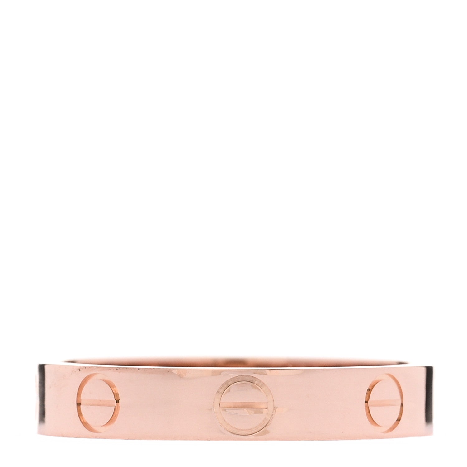 Cartier 18K Pink Gold 3.5mm LOVE Wedding Band Ring 55 7.25 1 of 4