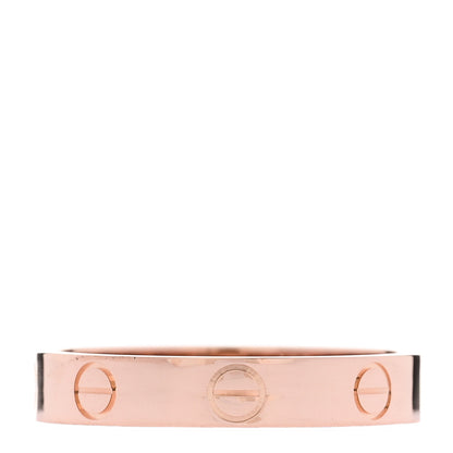 Cartier 18K Pink Gold 3.5mm LOVE Wedding Band Ring 55 7.25 1 of 4