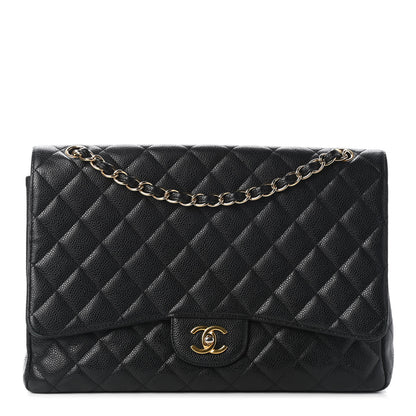 Chanel Caviar Quilted Maxi Single Flap Black 1 of 10