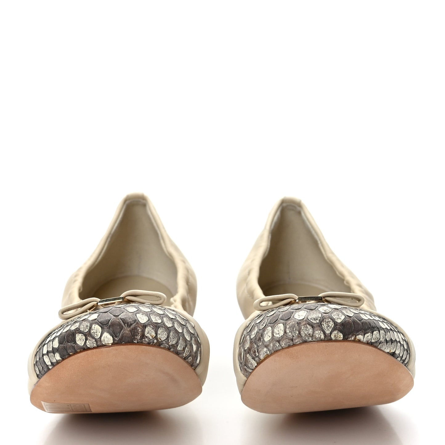 Snakeskin Nappa Elba Ballet Flats 39