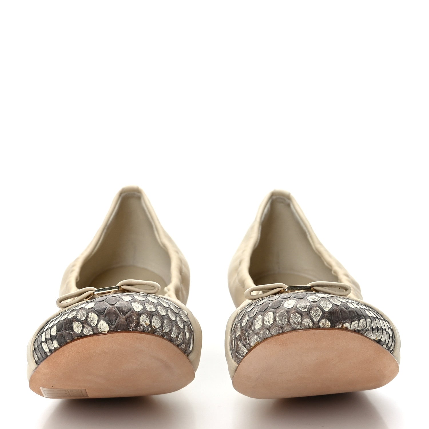 Louis Vuitton Snakeskin Nappa Elba Ballet Flats 39 2 of 8