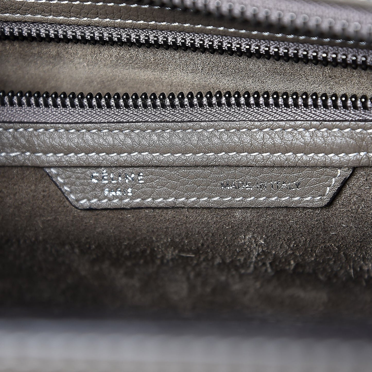 Drummed Calfskin Mini Luggage Souris