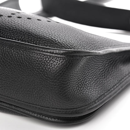 Hermes Taurillon Clemence Evelyne II PM Black 13 of 14