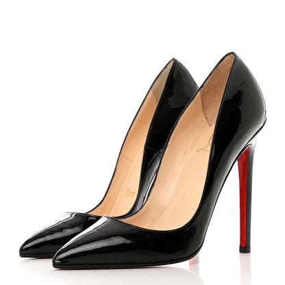 Christian Louboutin Patent Pigalle Follies 100 Pumps 35 Black 3 of 8