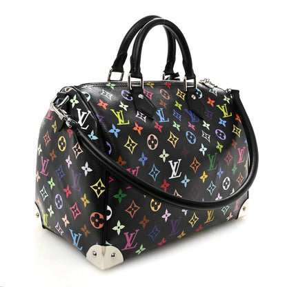Louis Vuitton LV X TM Monogram Multicolor Speedy Soft 30 Black 3 of 9
