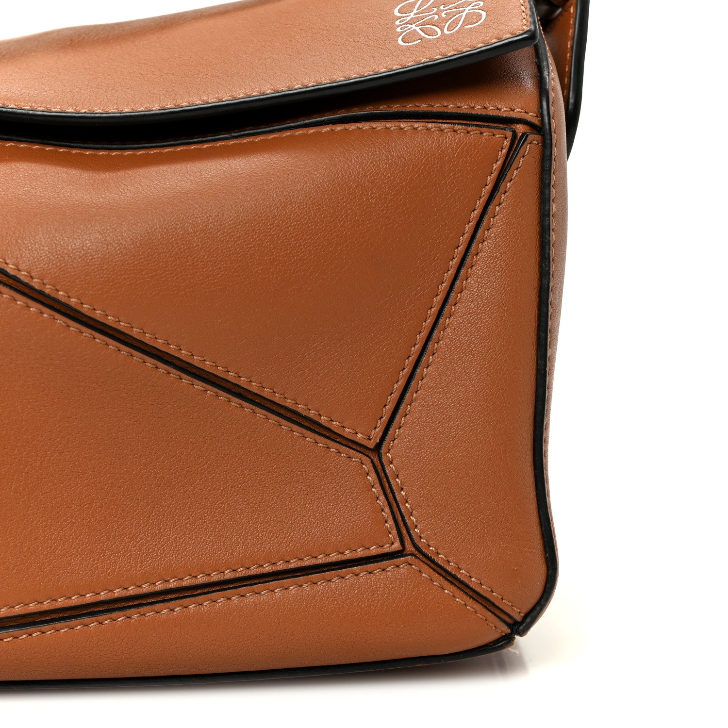 Loewe Calfskin Small Puzzle Bag Tan 9 of 11