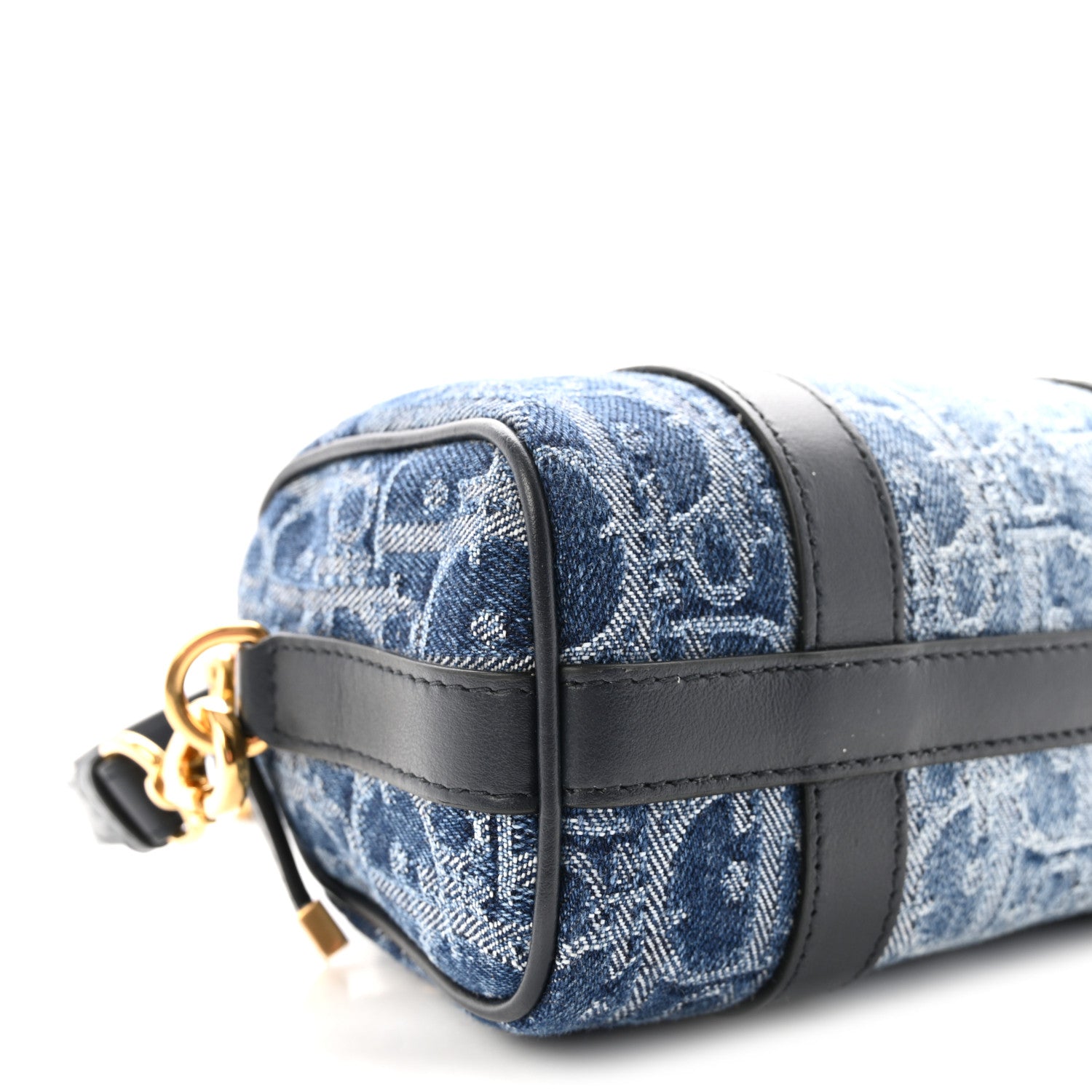 Christian Dior Denim Oblique Nano Groove 17 Bag Blue 8 of 9