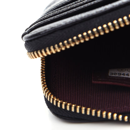 Chanel Caviar Quilted Zip Card Holder Wallet Black 7 of 7