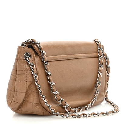 Chanel Caviar Large Half Moon Flap Dark Beige 3 of 14