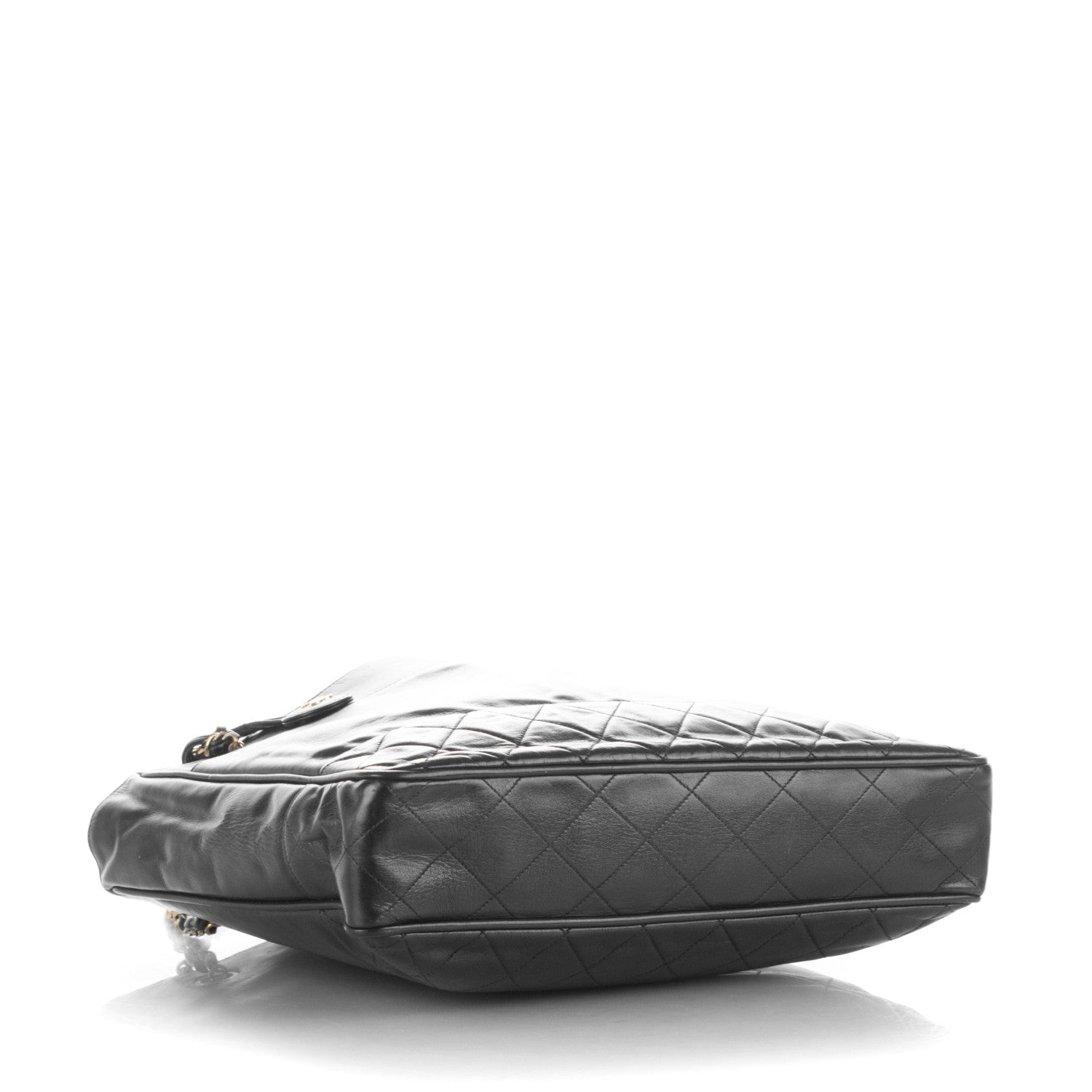 Chanel Lambskin Shopping Tote Navy 4 of 10