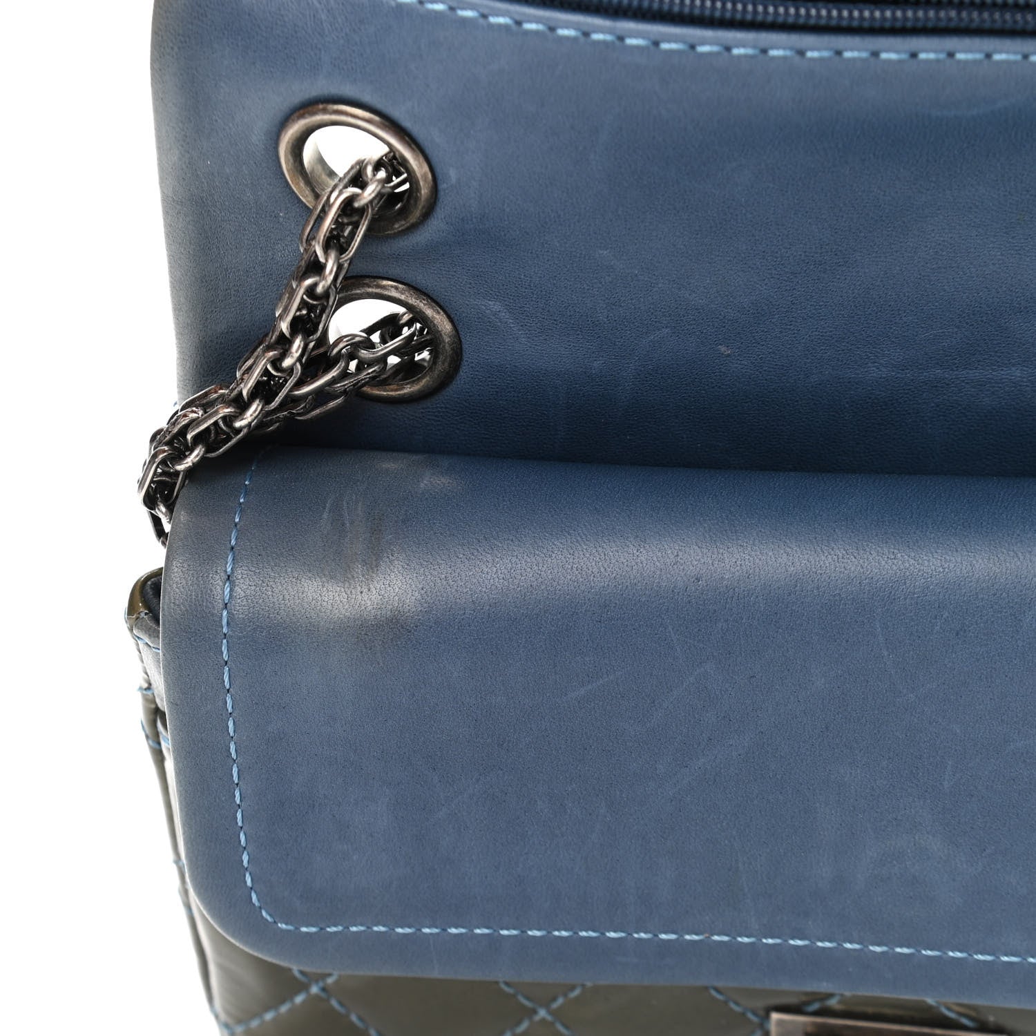 Chanel Patent 2.55 Reissue Flap 224 Blue 14 of 14