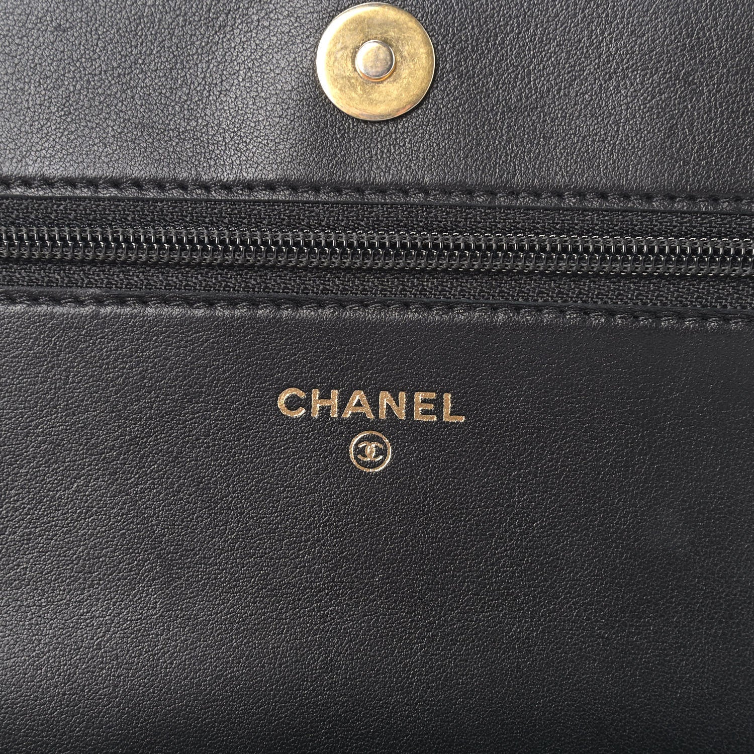 Chanel Caviar Quilted Boy Wallet On Chain WOC Black 5 of 12