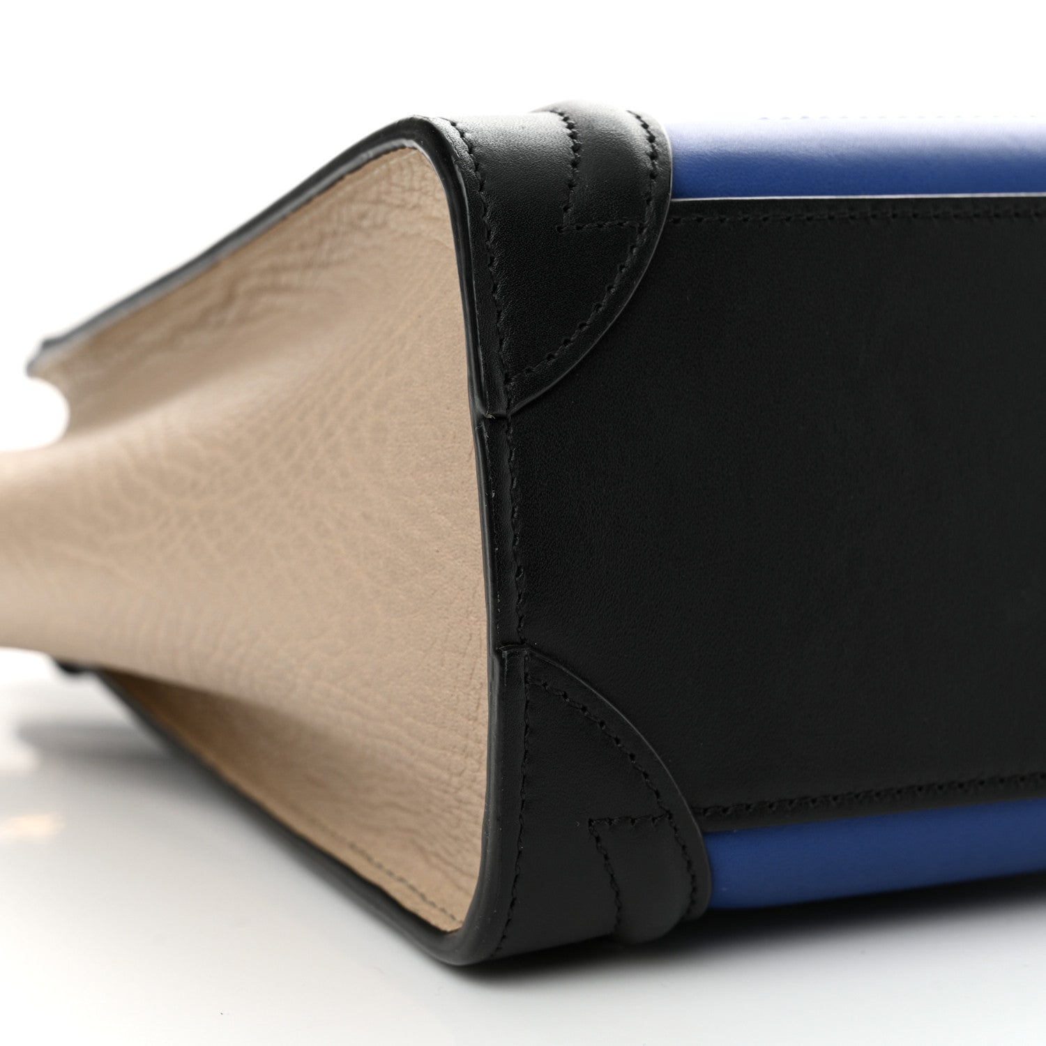 Celine Smooth Calfskin Bullhide Nano Tri-Color Luggage Indigo 9 of 11
