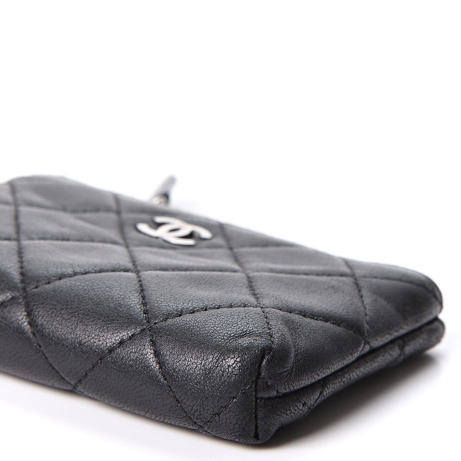 Chanel Lambskin Quilted Key Holder Case Black 8 of 8